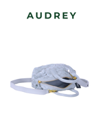 S11 AUDREY Lambskin Mini Speedy Bag in White Gray