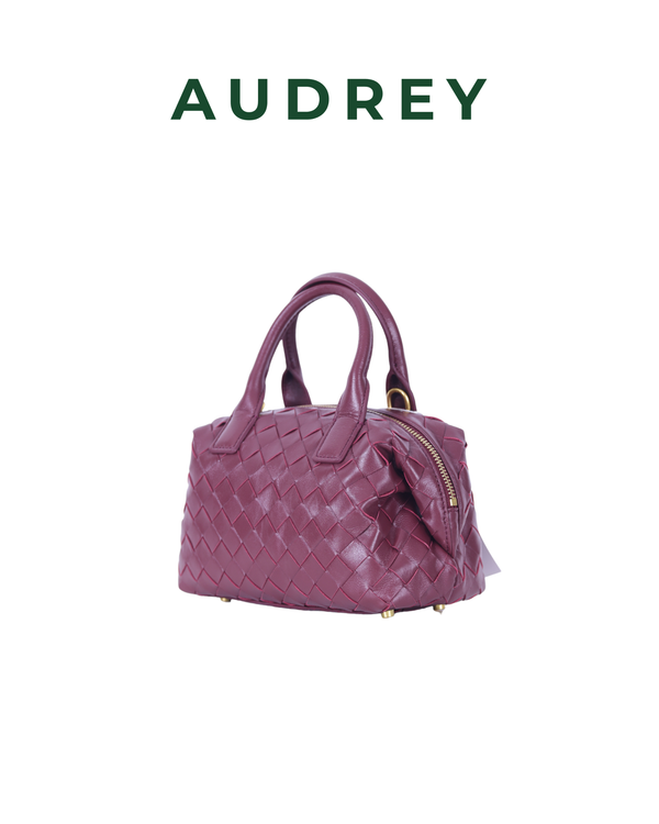 S11 AUDREY Lambskin Mini Speedy Bag in Maroon