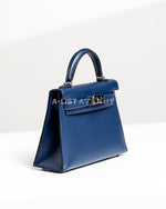 Hermes Mini Kelly II 20 Bleu de Prusse PHW