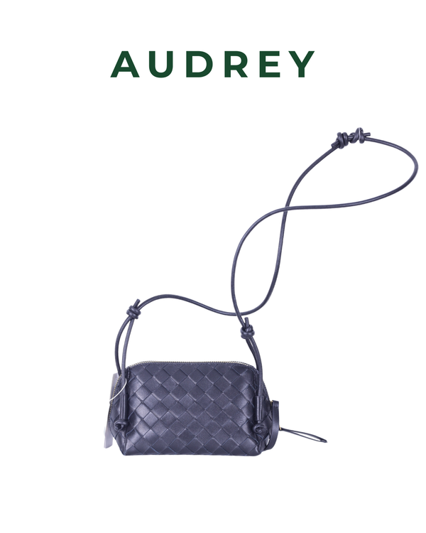 B2 AUDREY Lambskin Mini Sling Bag Black
