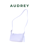 E12 AUDREY Lambskin Sling Bag in White