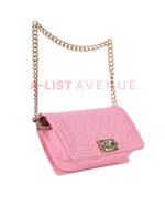 Chanel Pink Quilted Lambskin Medium boy Bag