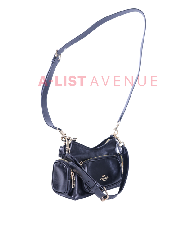 Coach Laurel Shoulder Bag 22 Black color