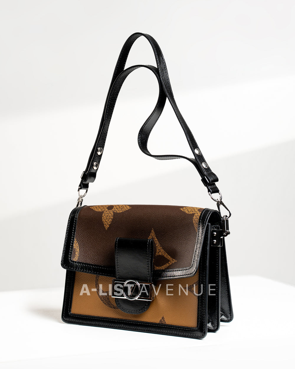 LV Dauphine MM Bag Monogram Reverse Canvas