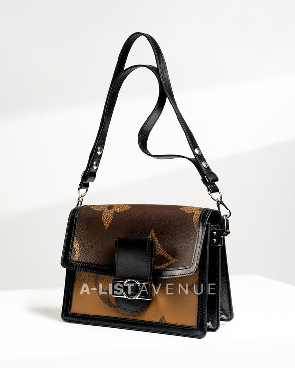 LV Dauphine MM Bag Monogram Reverse Canvas