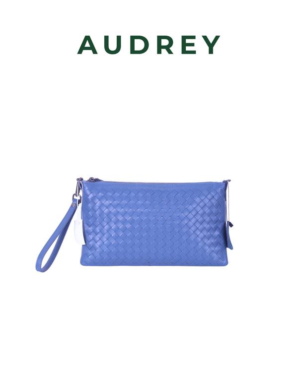 E10 AUDREY Lambskin Sling Bag Blue