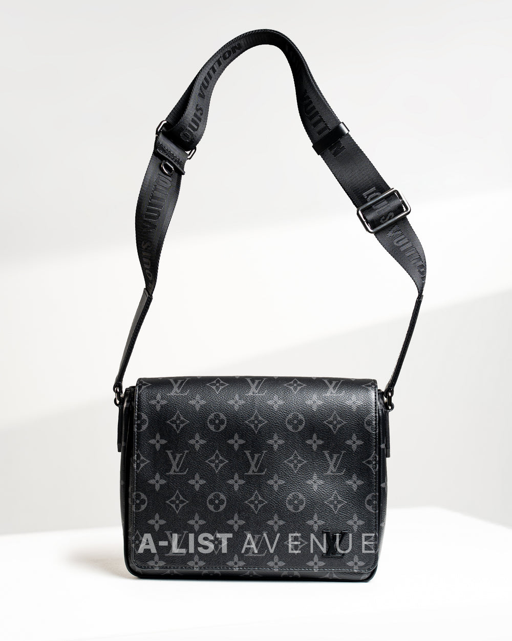 LV District PM Messenger Bag Monogram Eclipse Canvas