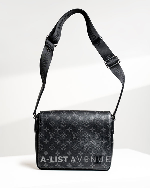 LV District PM Messenger Bag Monogram Eclipse Canvas