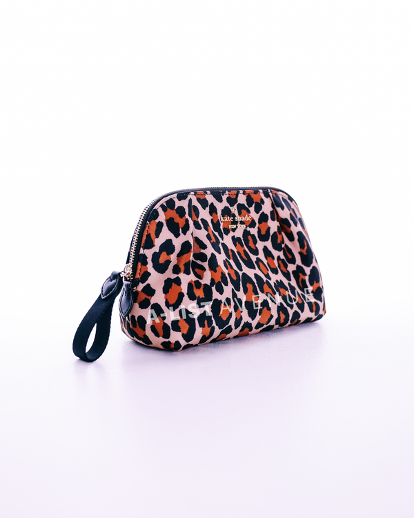 Kate Spade Chelsea Spotted Leopard Cosmetic Bag
