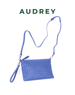 E10 AUDREY Lambskin Sling Bag Blue
