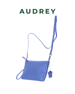 E10 AUDREY Lambskin Sling Bag Blue