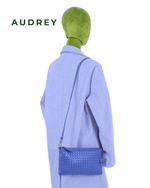 E10 AUDREY Lambskin Sling Bag Blue