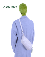E12 AUDREY Lambskin Sling Bag in White