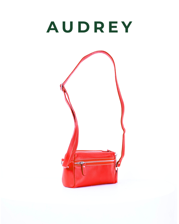 B29 AUDREY Premium Leather Sling Bag Red