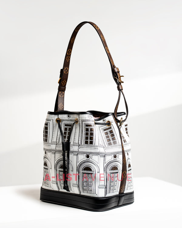 LV x Fornasetti Monogram Architettura Noé MM Bucket Bag (Collectors Item)