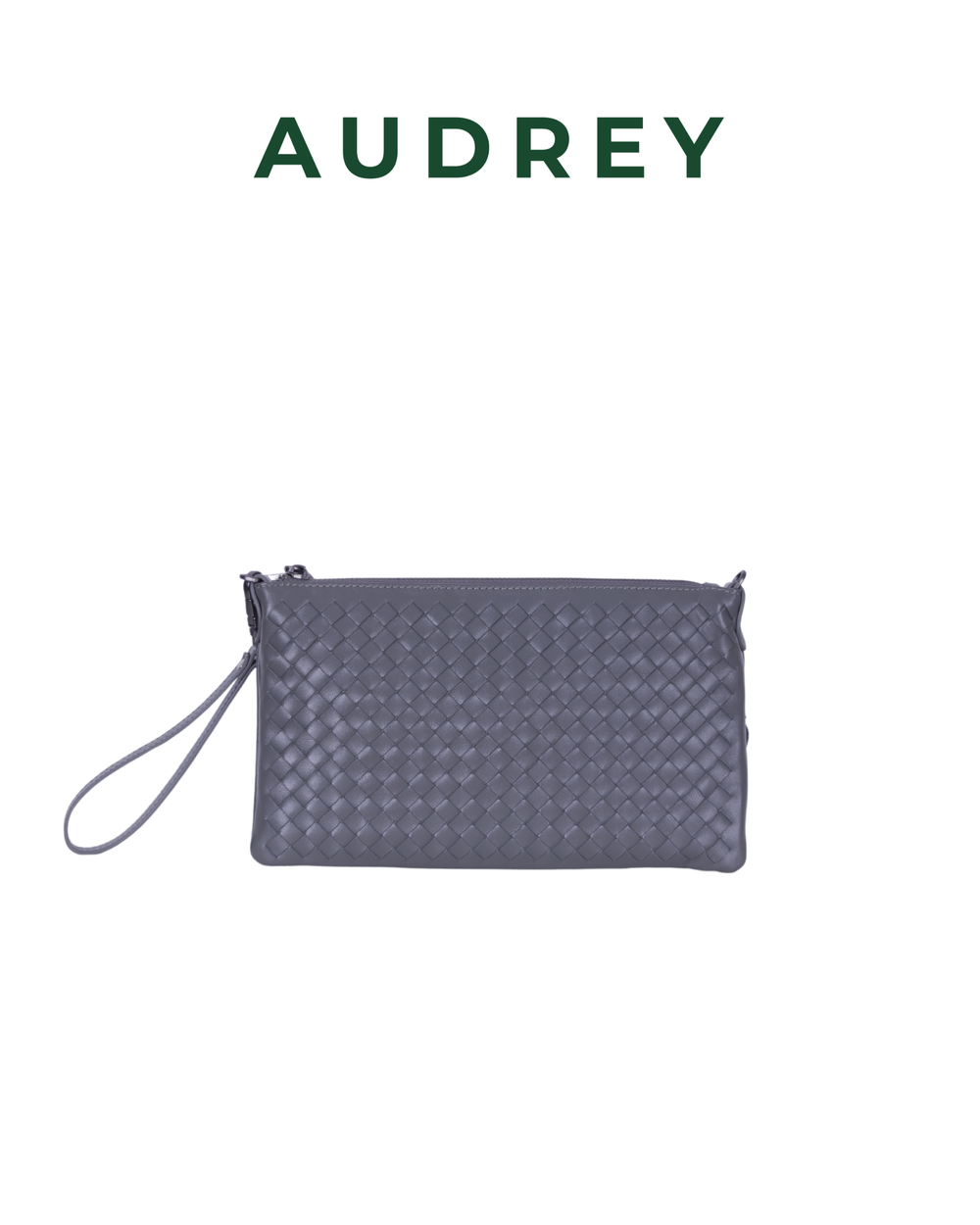 E10 AUDREY Lambskin Sling Bag Gray