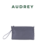 E10 AUDREY Lambskin Sling Bag Gray
