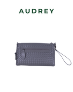 E10 AUDREY Lambskin Sling Bag Gray