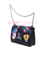 LV Twist MM Lock Epi Leather Travel Stickers Bag