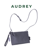E10 AUDREY Lambskin Sling Bag Gray