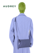 E10 AUDREY Lambskin Sling Bag Gray