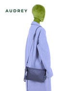 E10 AUDREY Lambskin Sling Bag Gray