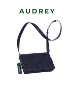 V6 AUDREY Lambskin Cassette Bag in Black