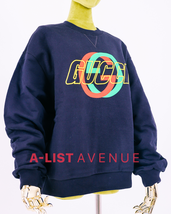 Gucci Cotton Jersey Sweatshirt in Black