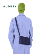 V6 AUDREY Lambskin Cassette Bag in Black