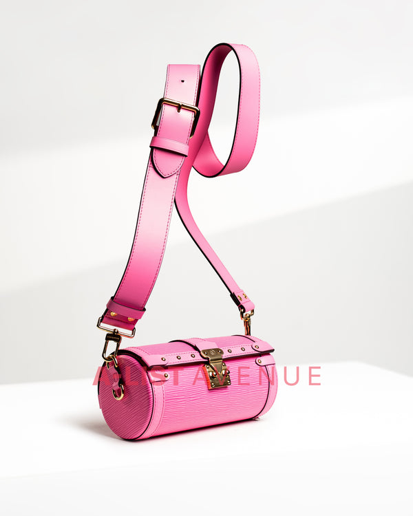 LV Papillon Trunk Bag Pink Epi Leather