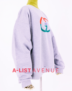 Gucci Printed Cotton Jersey Sweatshirt in Gray