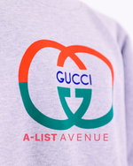 Gucci Printed Cotton Jersey Sweatshirt in Gray