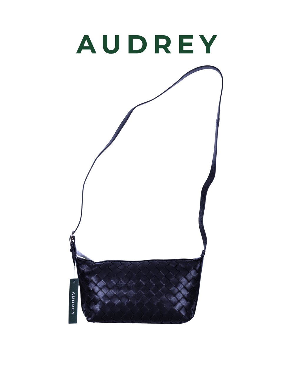 E12 AUDREY Lambskin Sling Bag in Black