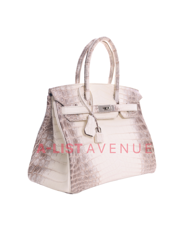 Hermes Niloticus Crocodile Himalaya Birkin 30 PHW