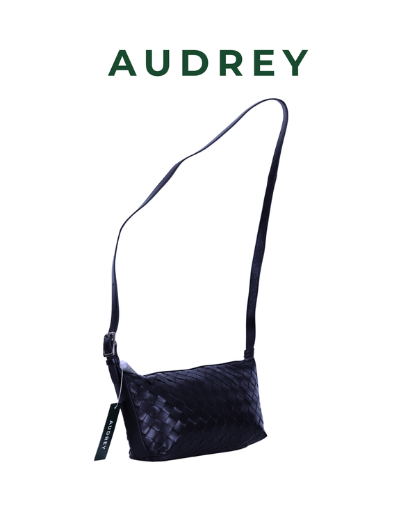 E12 AUDREY Lambskin Sling Bag in Black