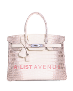 Hermes Niloticus Crocodile Himalaya Birkin 30 PHW