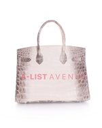 Hermes Niloticus Crocodile Himalaya Birkin 30 PHW