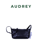 E12 AUDREY Lambskin Sling Bag in Black