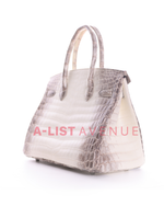 Hermes Niloticus Crocodile Himalaya Birkin 30 PHW