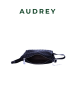 E12 AUDREY Lambskin Sling Bag in Black