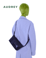 E12 AUDREY Lambskin Sling Bag in Black
