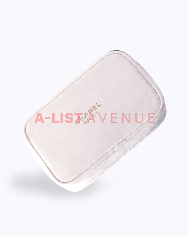 Chanel Beaute White Pouch