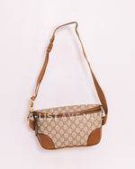 Gucci GG Supreme Monogram Canvas Belt Bag Medium Brown