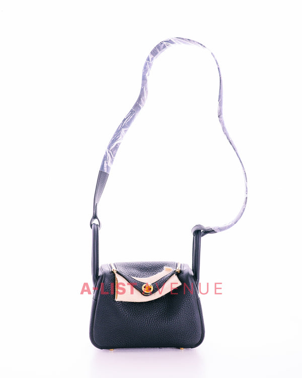 Hermes Mini Lindy Noir/Black GHW