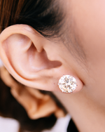 Natural Diamonds 6+ Carats Each  Earring