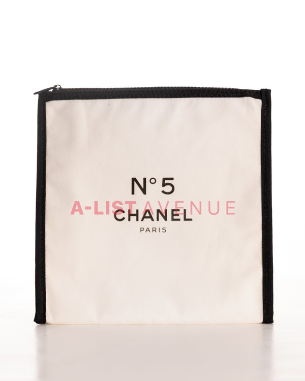 Chanel N°5 White/Black Pouch