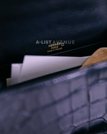 Hermès Roulis 23 Noir/Black Premium Exotic Niloticus Crocodile Hide GHW