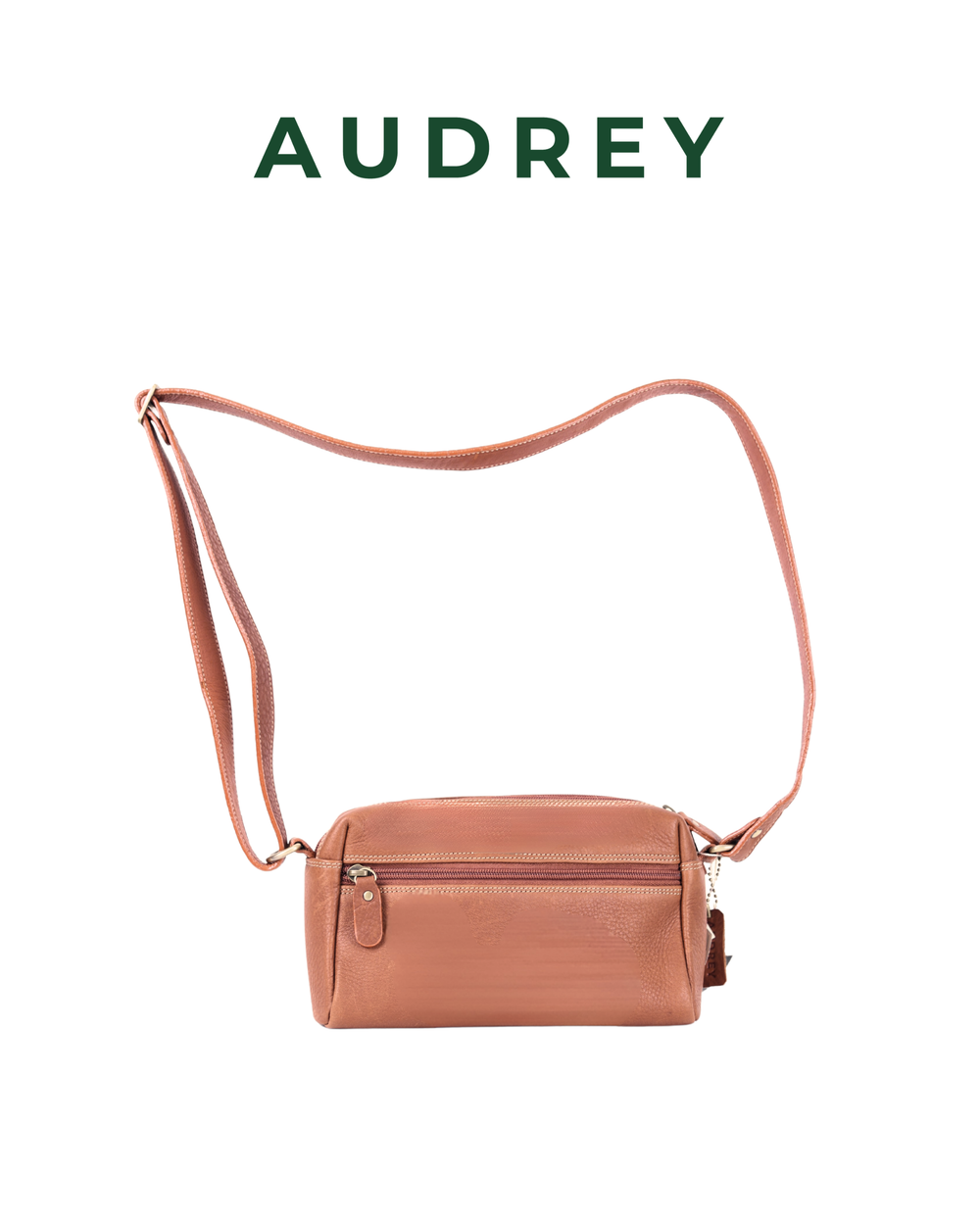 B29  AUDREY Premium Leather Sling Bag Brown