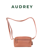 B29  AUDREY Premium Leather Sling Bag Brown