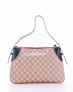 Gucci GG Emblem Medium Shoulder Bag Black